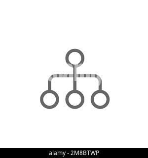 Icône de ligne de schéma, modèle de ressource graphique, illustration vectorielle. Illustration de Vecteur