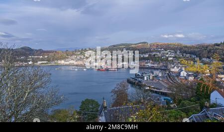 Vue d'Oban, Argyll, Écosse du point de vue d'Oban Banque D'Images