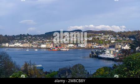 Vue d'Oban, Argyll, Écosse du point de vue d'Oban Banque D'Images