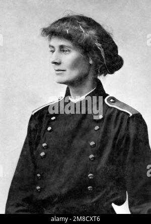 Constance Markiewicz. Portrait du politicien irlandais et révolutionnaire, Constance Georgine Markiewicz (née Gore-Booth, 1868-1927), aussi connue sous le nom de comtesse Markiewicz et Madame Markiewicz Banque D'Images