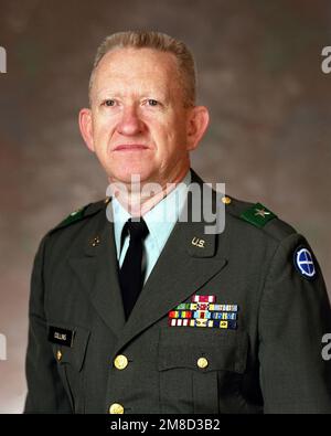 Brigadier général Paul Collins, États-Unis (à découvert). Pays : inconnu Banque D'Images