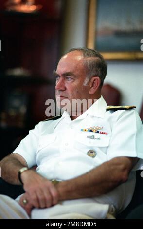 Portrait informel de l'ADM Frank B. Kelso II, chef des opérations navales. Pays : inconnu Banque D'Images