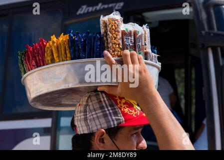 Vendeur de bonbons, Merida, Yucatan Mexique Banque D'Images