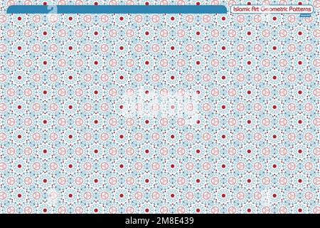 Motifs géométriques décoratifs islamiques, collection d'arrière-plan, image vectorielle d'ornement islamique d'arrière-plan Illustration de Vecteur