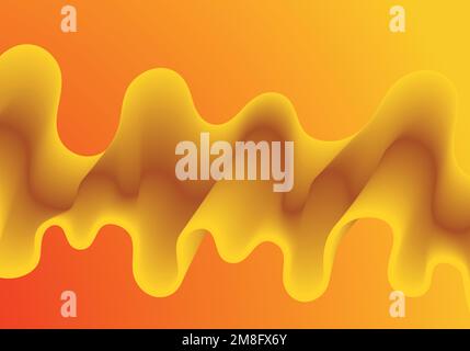 Arrière-plan de couleur liquide. Composition de formes de dégradé tendance. Illustration de Vecteur