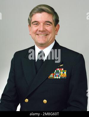 Contre-amiral (moitié inférieure) Michael L. Bowman, sélection USN (découvert). Pays : inconnu Banque D'Images