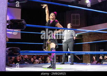 100th Pro Wrestling EVE, Nina Samuels contre Kasey Owens à 229. Londres, 01.07.2023 Banque D'Images