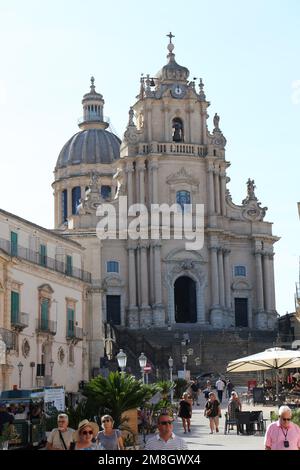 Ragusa Ibla (vieille ville), Sicile, Italie Banque D'Images