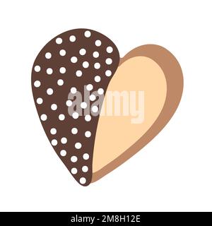 Illustration du vecteur cookie cardiaque Illustration de Vecteur