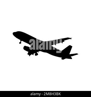 Icône avion. Un billet de voyage de style simple, un grand symbole d'arrière-plan représentant une affiche de vente. Élément de conception du logo de la marque avion. Impression de t-shirts d'avion. Vecteur pour Illustration de Vecteur