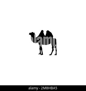 Icône de chameau. Style simple Arabie Saoudite voyage grande vente affiche symbole fond. Élément de conception du logo de la marque Camel. Impression de t-shirts à dos de chameau. Illustration de Vecteur