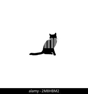 Icône Cat. Symbole d'arrière-plan de l'affiche d'association de bien-être animal de style simple. Élément de conception du logo de la marque Cat. Impression de t-shirts Cat. Vecteur pour autocollant. Illustration de Vecteur