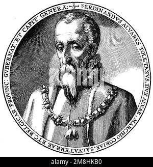 Fernando Álvarez de Toledo, 3rd duc d'Alba (1507-1582), chef militaire et diplomate espagnol, (livre d'histoire culturelle, 1911), Fernando Álvarez de Toledo (1507-1582), spanischer Feldherr und Staatsmann, Ferdinand Alvare de Tolède (1507-1582), noble espagnol du XVIe siècle Banque D'Images