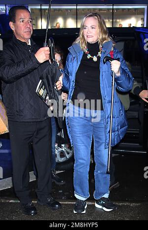 12 janvier 2023 Cybill Shepherd on Good Morning America pour parler du nouveau film Lifetime Comment assassiner votre mari l'histoire de Nancy Brophy à New York. Crédit 12 janvier 2023 : RW/MediaPunch Banque D'Images