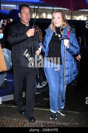 12 janvier 2023 Cybill Shepherd on Good Morning America pour parler du nouveau film Lifetime Comment assassiner votre mari l'histoire de Nancy Brophy à New York. Crédit 12 janvier 2023 : RW/MediaPunch Banque D'Images