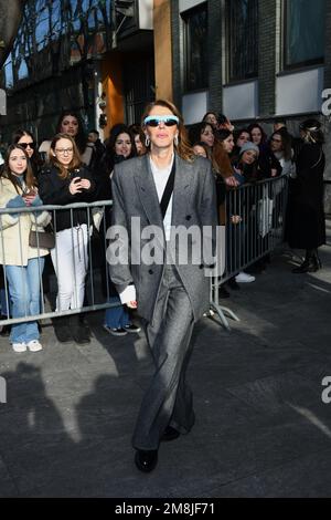 Milan, Italie. 14th janvier 2023. Milan, les clients arrivant Emporio Armani défilé de mode - Milan Fashion week automne/hiver 2023/24. Dans la photo Anna Dello Russo Credit: Independent photo Agency/Alay Live News Banque D'Images