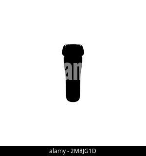 Icône rasoir électrique. Style simple salon de coiffure grande affiche symbole d'arrière-plan. Élément de conception du logo de la marque rasoir électrique. T-shirt à motif rasoir électrique Illustration de Vecteur