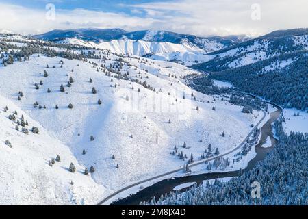 Chaîne de montagnes à dents de scie Banque D'Images