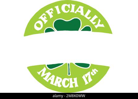 badge de saint patricks officiellement iris Illustration de Vecteur