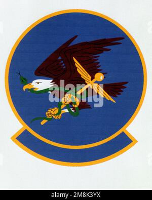 Patch conçu et tourné à LA BASE DE LA FORCE AÉRIENNE DE MAXWELL, ALABAMA, États-Unis - EMBLÈMES ORGANISATIONNELS de LA FORCE AÉRIENNE - 1995...325th Aerospace Medicine Squadron - Date exacte prise de vue inconnue. Agence de recherche historique de la Force aérienne, 95-233. Pays : inconnu Banque D'Images