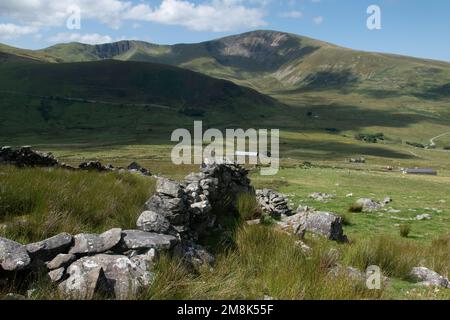 Vue depuis Llanberis Path vers Banque D'Images