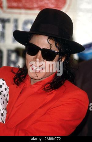 Michael Jackson au centre sportif pour jeunes sur 26 juillet 1991 à Los Angeles, CA. Crédit: Ralph Dominguez/MediaPunch Banque D'Images