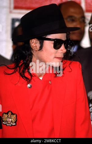 Michael Jackson au centre sportif pour jeunes sur 26 juillet 1991 à Los Angeles, CA. Crédit: Ralph Dominguez/MediaPunch Banque D'Images