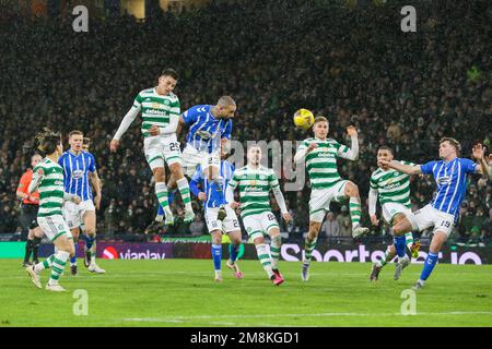 Glasgow, Royaume-Uni. 14th janvier 2023. La demi-finale de la coupe Viaplay entre le Celtic et Kilmarnock a été jouée à Hampden Park, Glasgow, Écosse, Royaume-Uni. Le gagnant de cette demi-finale joue contre le gagnant entre Rangers et Aberdeen. Crédit : Findlay/Alay Live News Banque D'Images