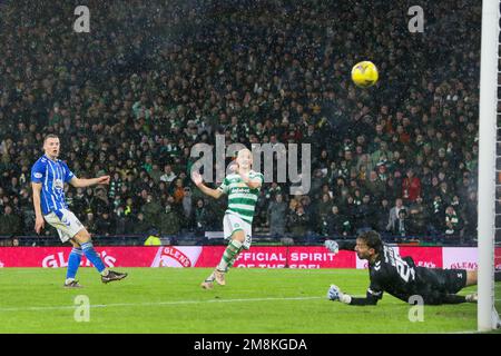 Glasgow, Royaume-Uni. 14th janvier 2023. La demi-finale de la coupe Viaplay entre le Celtic et Kilmarnock a été jouée à Hampden Park, Glasgow, Écosse, Royaume-Uni. Le gagnant de cette demi-finale joue contre le gagnant entre Rangers et Aberdeen. Crédit : Findlay/Alay Live News Banque D'Images