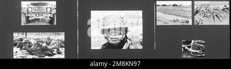 Photographe militaire de l'année gagnant 1996 titre: Comment obtenir votre Spurs Catégorie: Portfolio brève Description: Un panel de six images de guerre comprenant une botte et un éperon. (Noir et blanc ) Date de prise de vue exacte inconnue. Pays : inconnu Banque D'Images