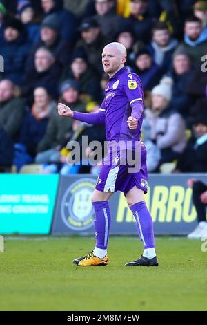 The Envirovent Stadium, Harrogate, Angleterre - 14th janvier 2023 Jake Taylor (8) de Stevenage - pendant le jeu Harrogate Town v Stevenage, EFL League 2, 2022/23, au stade Envirovent, Harrogate, Angleterre - 14th janvier 2023 crédit: Arthur Haigh/WhiteRosephotos/Alay Live News Banque D'Images