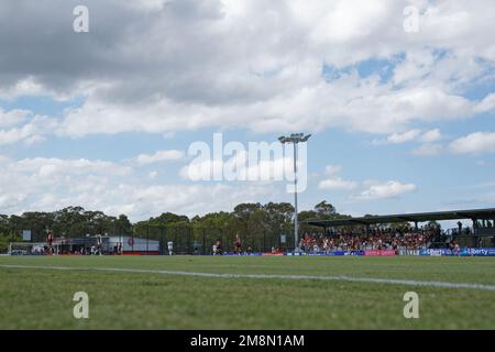 Sydney, Australie. 14th janvier 2023. Une vue d'ensemble pendant le match entre les Wanderers et l'Ouest Uni au parc de football des Wanderers sur 14 janvier 2023 à Sydney, en Australie. Credit: Images IOIO/Alamy Live News Banque D'Images