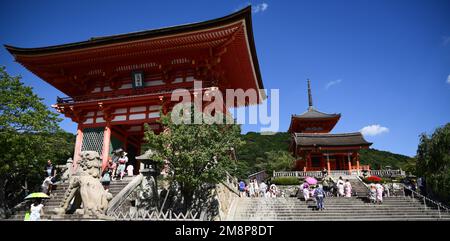 Le temple kiyomizu du Japon Banque D'Images