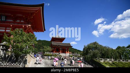 Le temple kiyomizu du Japon Banque D'Images