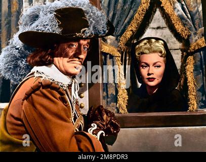 IAN KEITH et LANA TURNER dans LES TROIS MOUSQUETAIRES (1948), dirigé par GEORGE SIDNEY. Crédit: M.G.M. / Album Banque D'Images