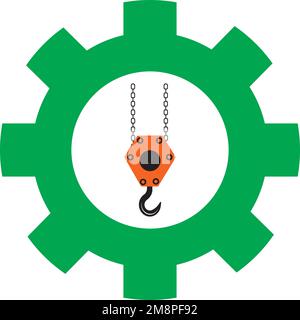 modèle de vectorisation du logo crane Illustration de Vecteur