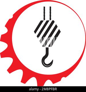 modèle de vectorisation du logo crane Illustration de Vecteur