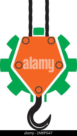 modèle de vectorisation du logo crane Illustration de Vecteur