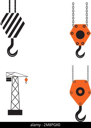 modèle de vectorisation du logo crane Illustration de Vecteur