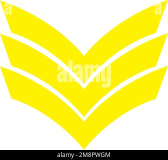 modèle de logo de l'emblème militaire Illustration de Vecteur