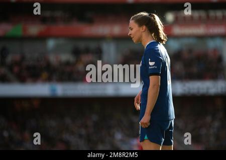 Londres, Royaume-Uni. 15th janvier 2023. Niamh Charles (21 Chelsea) pendant le match de la Barclays FA Womens Super League entre Arsenal et Chelsea au stade Emirates de Londres, en Angleterre. (Liam Asman/SPP) crédit: SPP Sport presse photo. /Alamy Live News Banque D'Images