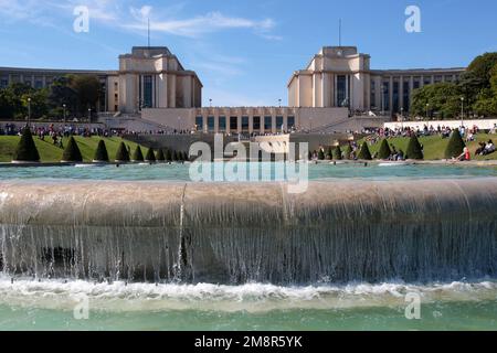 Palais de Chaillot. Trocadéro. Paris. France. Europe. Banque D'Images