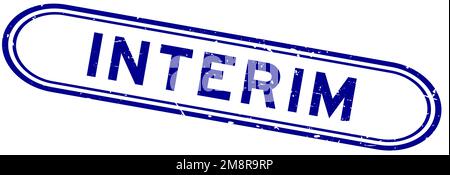 Grillage du joint en caoutchouc mot provisoire bleu sur fond blanc Illustration de Vecteur