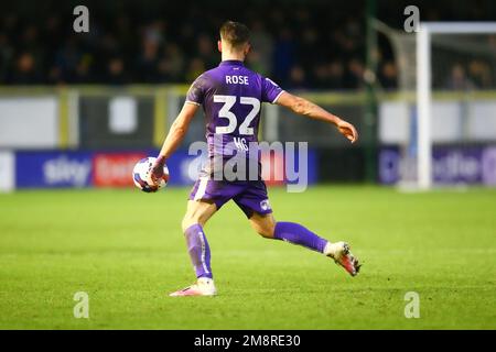 The Envirovent Stadium, Harrogate, Angleterre - 14th janvier 2023 Danny Rose (32) de Stevenage - pendant le jeu Harrogate Town v Stevenage, EFL League 2, 2022/23, au stade Envirovent, Harrogate, Angleterre - 14th janvier 2023 crédit: Arthur Haigh/WhiteRosephotos/Alay Live News Banque D'Images