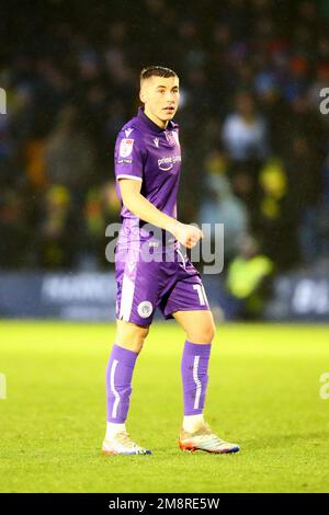 Stade Envirovent, Harrogate, Angleterre - 14th janvier 2023 Dean Campbell (10) de Stevenage - pendant le jeu Harrogate Town v Stevenage, EFL League 2, 2022/23, au stade Envirovent, Harrogate, Angleterre - 14th janvier 2023 crédit: Arthur Haigh/WhiteRosePhotos/Alay Live News Banque D'Images