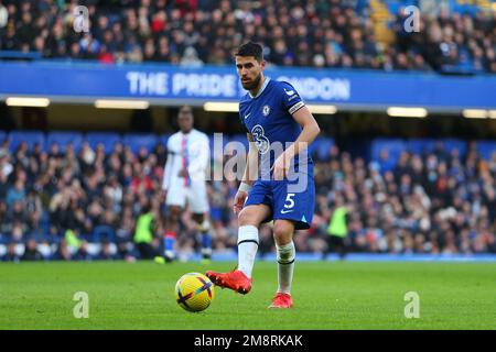 Chelsea, Londres, Royaume-Uni. 15th janvier 2023 ; Stamford Bridge, Chelsea, Londres, Angleterre : Premier League football, Chelsea versus Crystal Palace ; Jorginho de Chelsea crédit : action plus Sports Images/Alamy Live News Banque D'Images