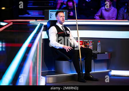 Londres, Royaume-Uni. 15th janvier 2023. Judd Trump contre Stuart Bingham en finale pendant le Maître Cazoo 2023 - la finale au Palais Alexandra le dimanche, 15 janvier 2023 à LONDRES EN ANGLETERRE. Credit: Taka G Wu/Alay Live News Banque D'Images