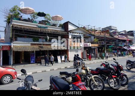 Centre-ville, Pokhara, province de Gandaki, Népal, Asie Banque D'Images