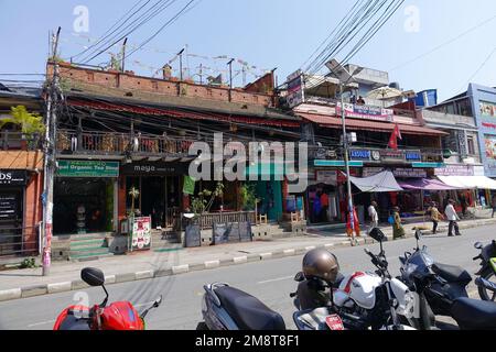 Centre-ville, Pokhara, province de Gandaki, Népal, Asie Banque D'Images