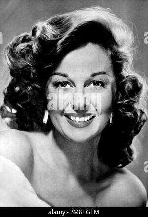 Susan Hayward. Portrait de l'actrice américaine Susan Hayward (Edythe Marrenner, 1917-1975), film publicitaire en studio, 1953 Banque D'Images